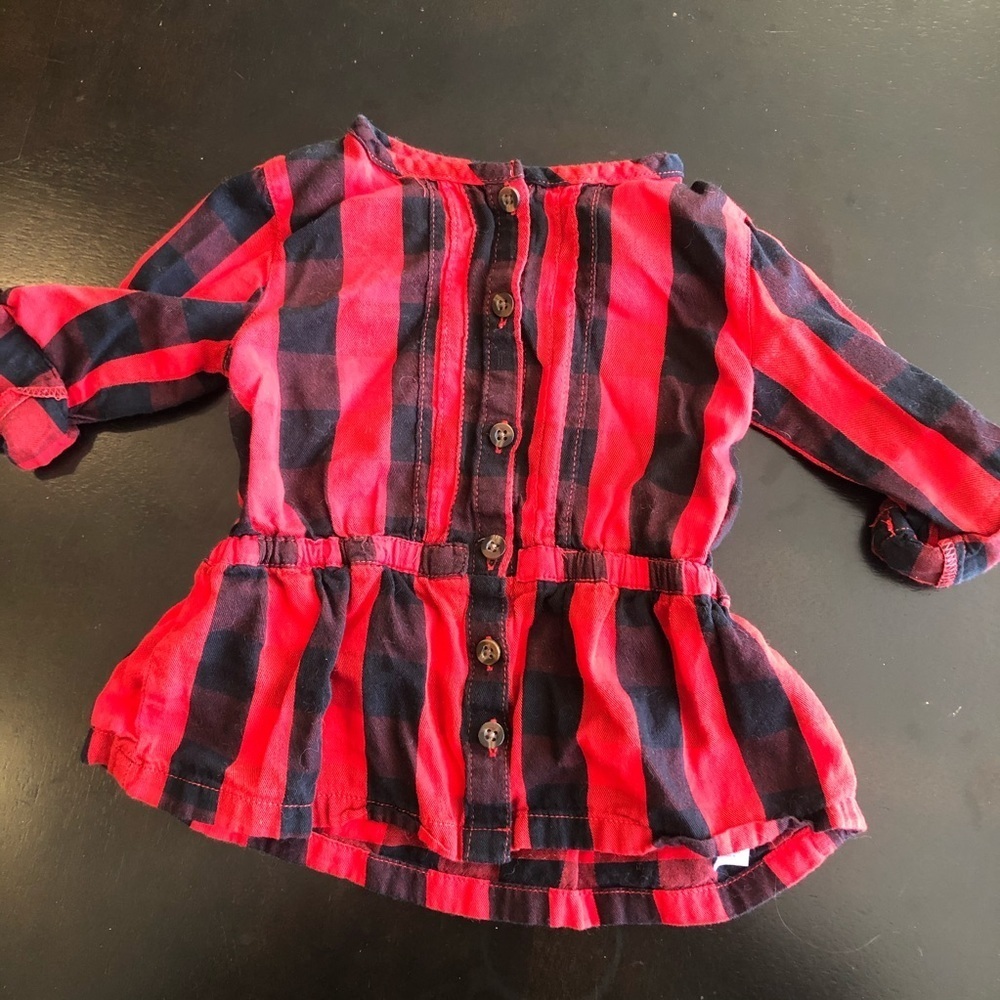 Carter’s‎ Girls Red Plaid top 24 month